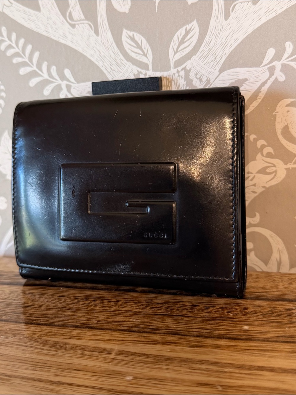 Gucci Leather Tom Ford Era Wallet Black Brown